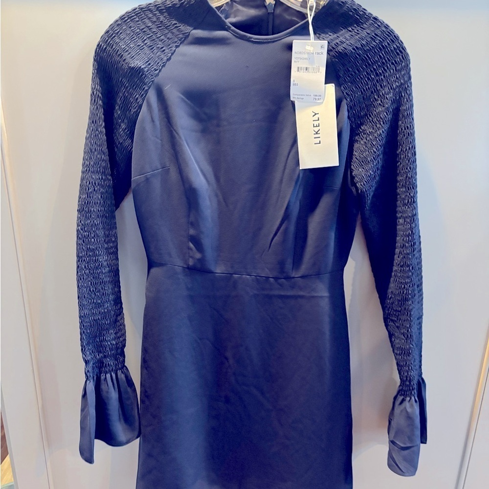 NEW with tags! Likely Victoria Smocked Bell Sleeve Mini Dress size 0